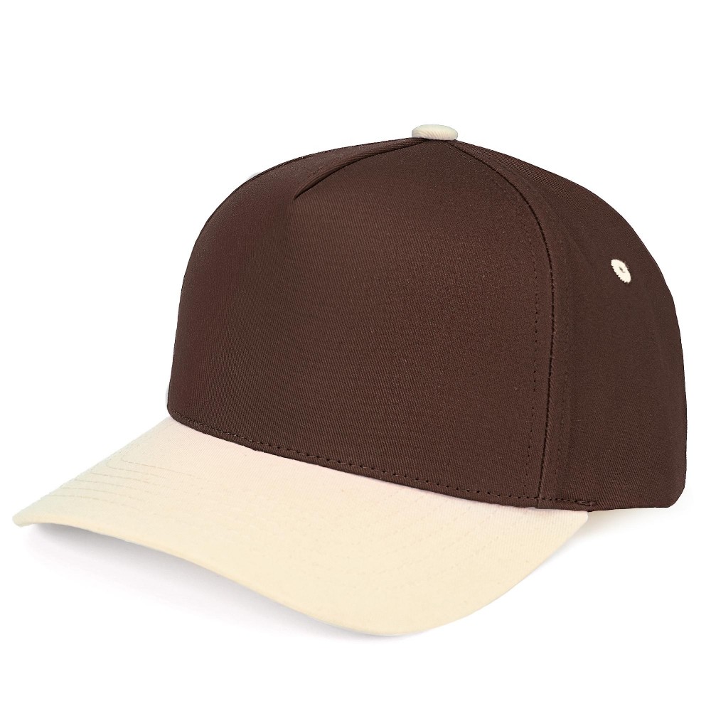 C.C TCM0002 Two Tone Canvas Trucker Cap - Snap Back Closure - One Size Fits Most - 100% Cotton view 2