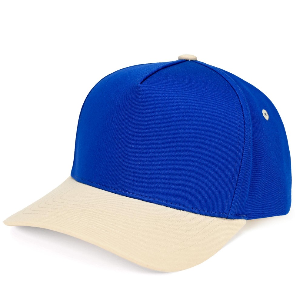 C.C TCM0002 Two Tone Canvas Trucker Cap - Snap Back Closure - One Size Fits Most - 100% Cotton view 2
