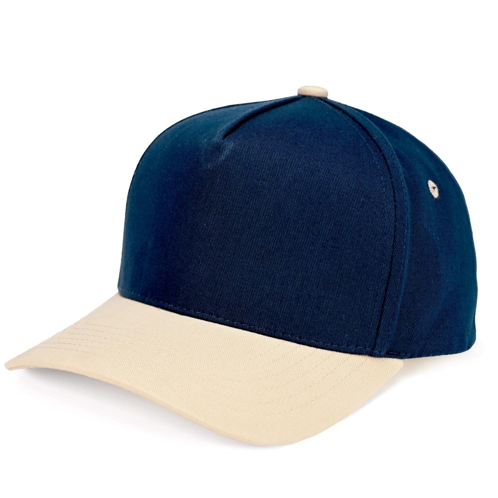 C.C TCM0002 Two Tone Canvas Trucker Cap - Snap Back Closure - One Size Fits Most - 100% Cotton view 2