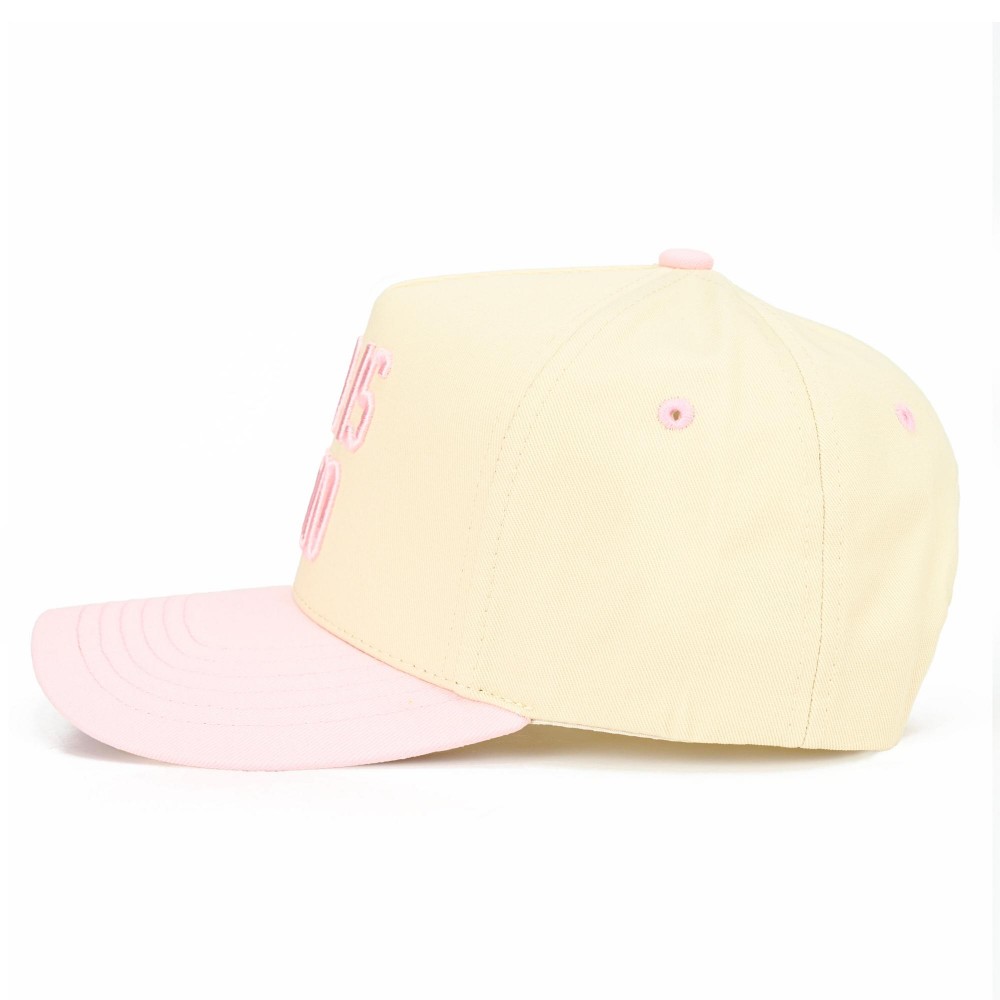 C.C TCM0093 Two Tone "GOD ID GOOD" Canvas Embroidered Baseball Cap - Snap Back Closure - One Size Fits Most - 100% Cotton view 4