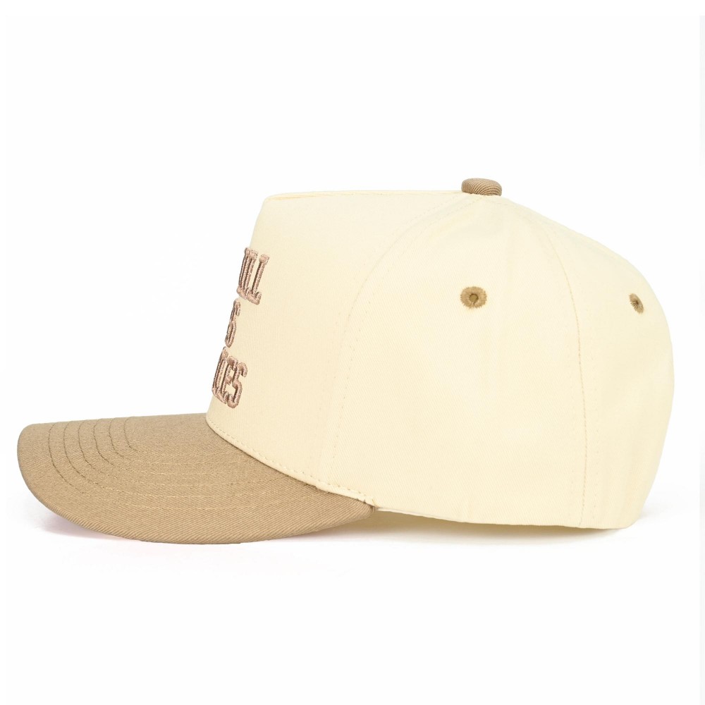 C.C TCM0094 Two Tone "He Still Does Miracles'" Canvas Embroidered Baseball Cap - Snap Back Closure - One Size Fits Most - 100% Cotton view 4