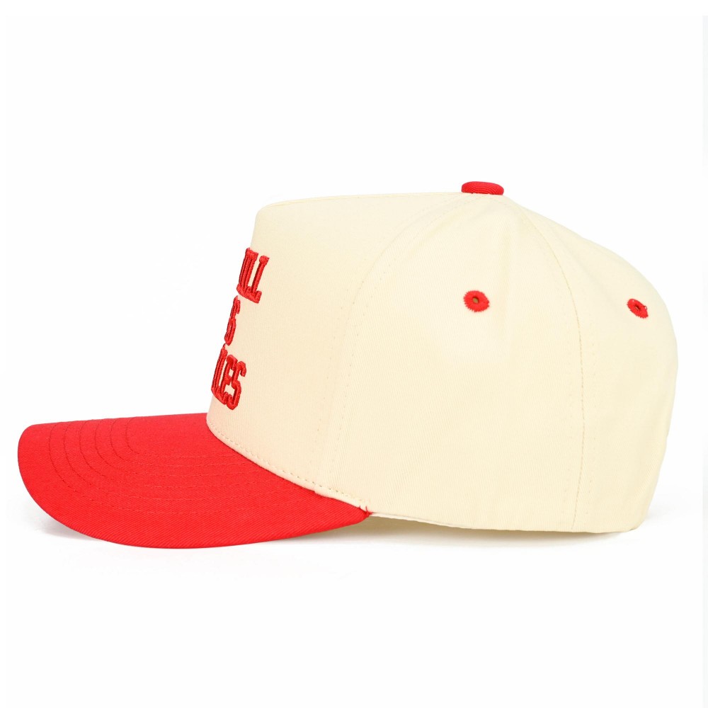 C.C TCM0094 Two Tone "He Still Does Miracles'" Canvas Embroidered Baseball Cap - Snap Back Closure - One Size Fits Most - 100% Cotton view 4