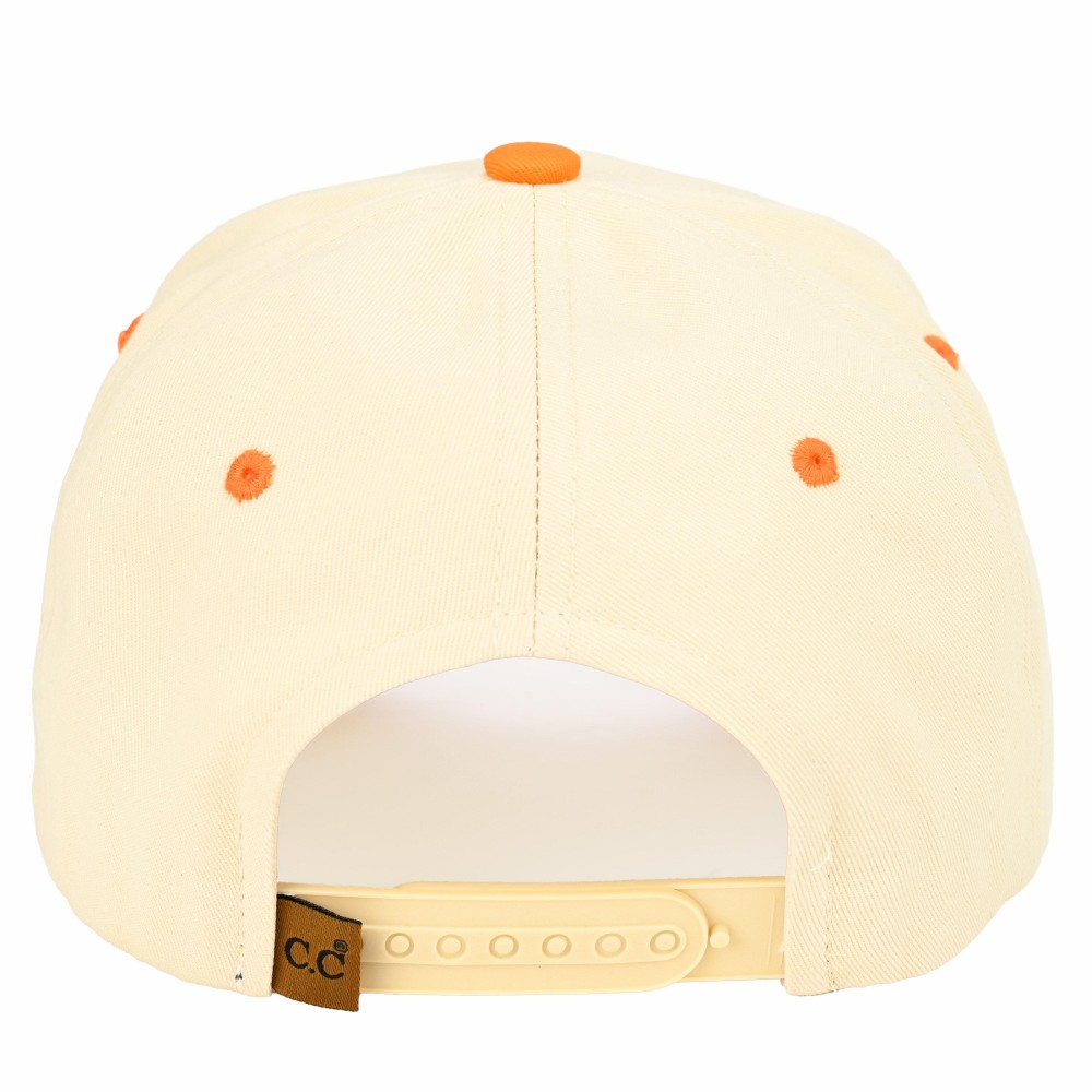 C.C TCM0098 Two Tone Canvas Embroidered "SHOWGIRL" Baseball Cap - Snap Back Closure - One Size Fits Most - 100% Cotton view 6