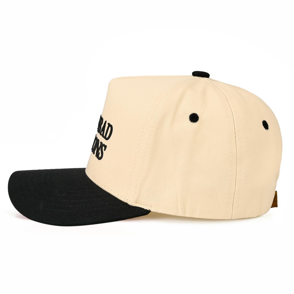 C.C TCM0140 Two Tone "CEO OF BAD DECISIONS" Canvas Embroidered Baseball Cap - Snap Back Closure - One Size Fits Most - 100% Cotton view 4