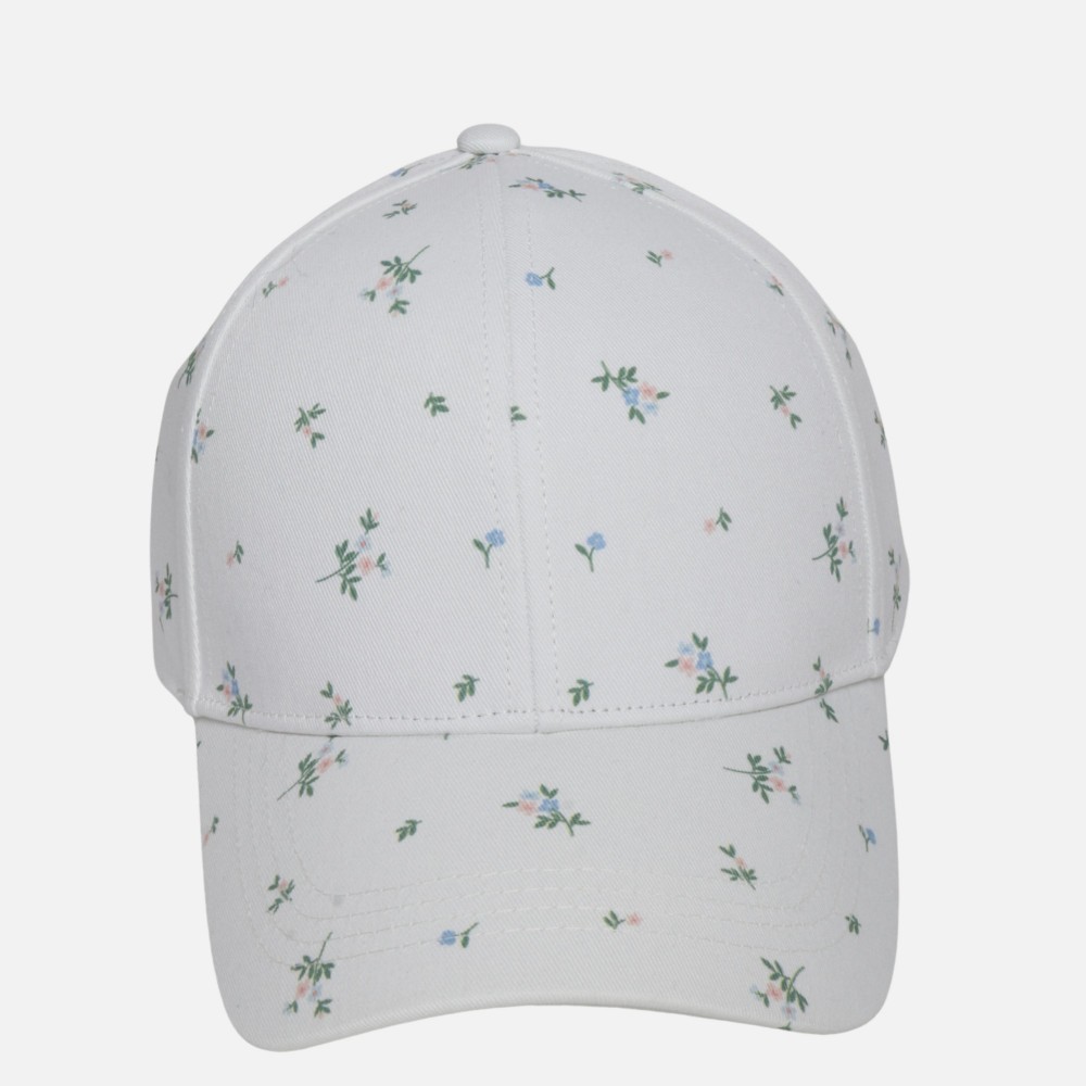 Flowers Print Baseball Cap - One Size Fits Most - Slide Buckle Adjustment - 100% Cotton view 4