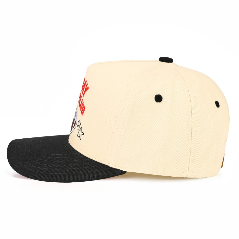 TCM0186 "SUNDAY FUNDAY CLUB" Embroidered Two Tone Football Cap - One Size Fits Most - Snap Back Closure - 100% Cotton view 6