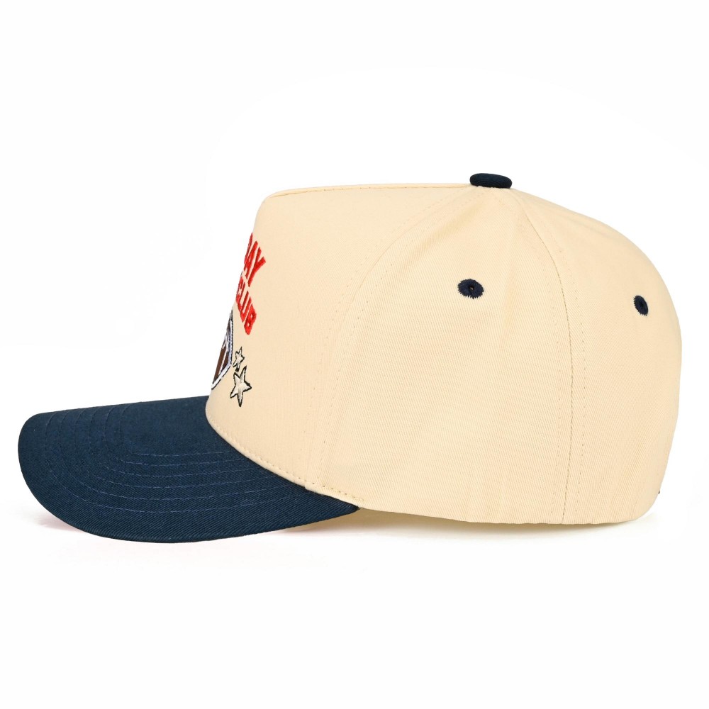 TCM0186 "SUNDAY FUNDAY CLUB" Embroidered Two Tone Football Cap - One Size Fits Most - Snap Back Closure - 100% Cotton view 6