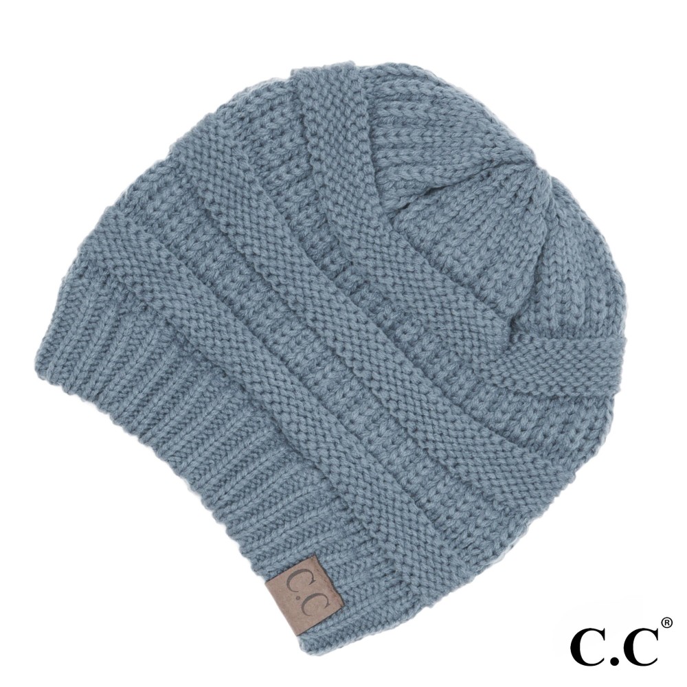 C.C Hat-20A Solid Ribbed Beanie "The Original" Beanie. - One Size - 100% Acrylic - Matches C.C YJ-847, HW-21, MB-20A, and G-20 view 2