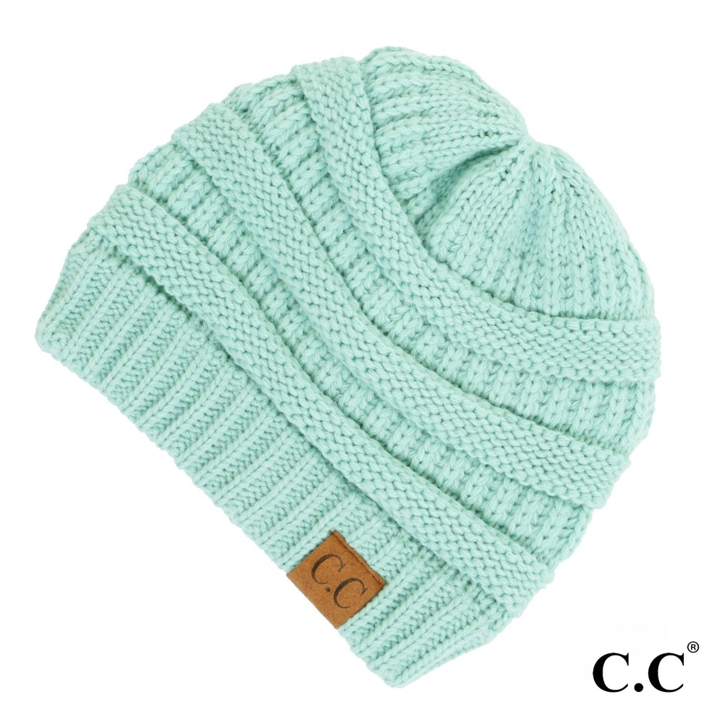 C.C Hat-20A Solid Ribbed Beanie "The Original" Beanie. - One Size - 100% Acrylic - Matches C.C YJ-847, HW-21, MB-20A, and G-20 view 2