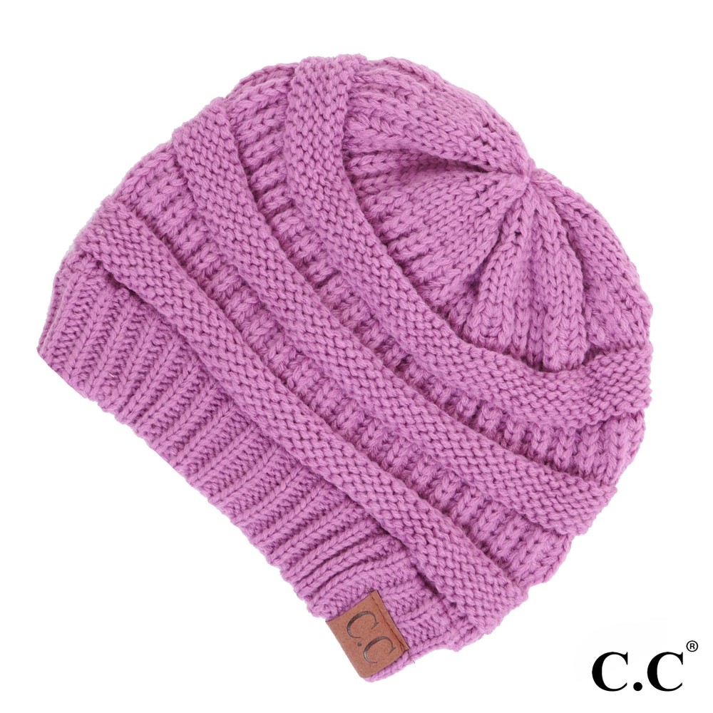 C.C Hat-20A Solid Ribbed Beanie "The Original" Beanie. - One Size - 100% Acrylic - Matches C.C YJ-847, HW-21, MB-20A, and G-20 view 2