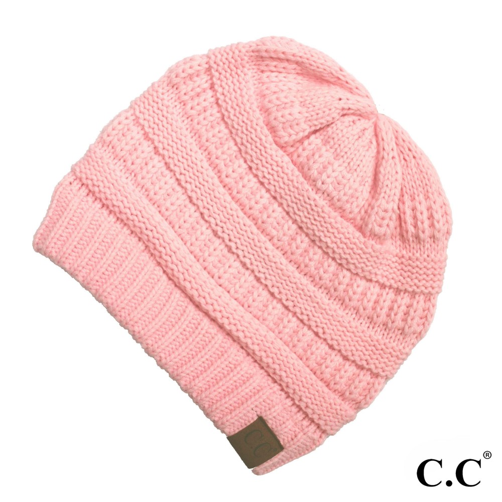C.C Hat-20A Solid Ribbed Beanie "The Original" Beanie. - One Size - 100% Acrylic - Matches C.C YJ-847, HW-21, MB-20A, and G-20 view 2