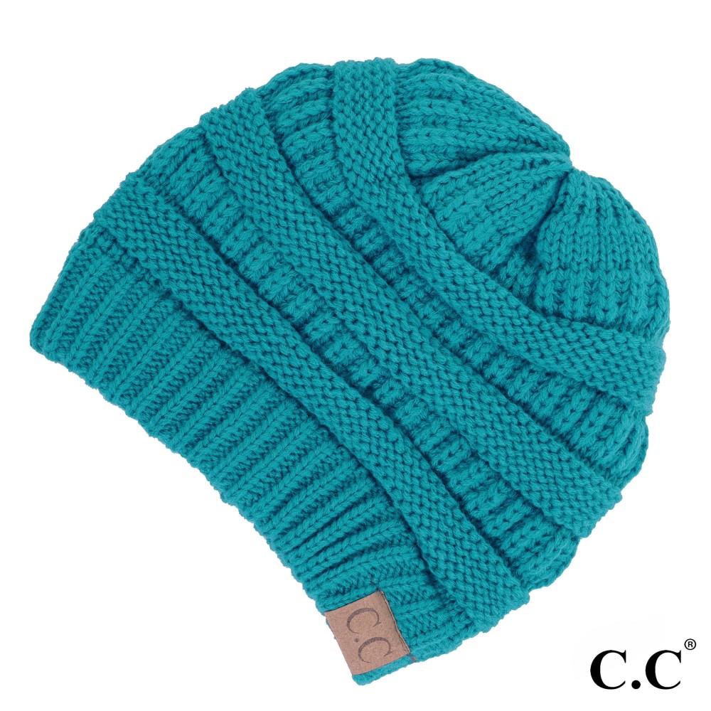 C.C Hat-20A Solid Ribbed Beanie "The Original" Beanie. - One Size - 100% Acrylic - Matches C.C YJ-847, HW-21, MB-20A, and G-20 view 2