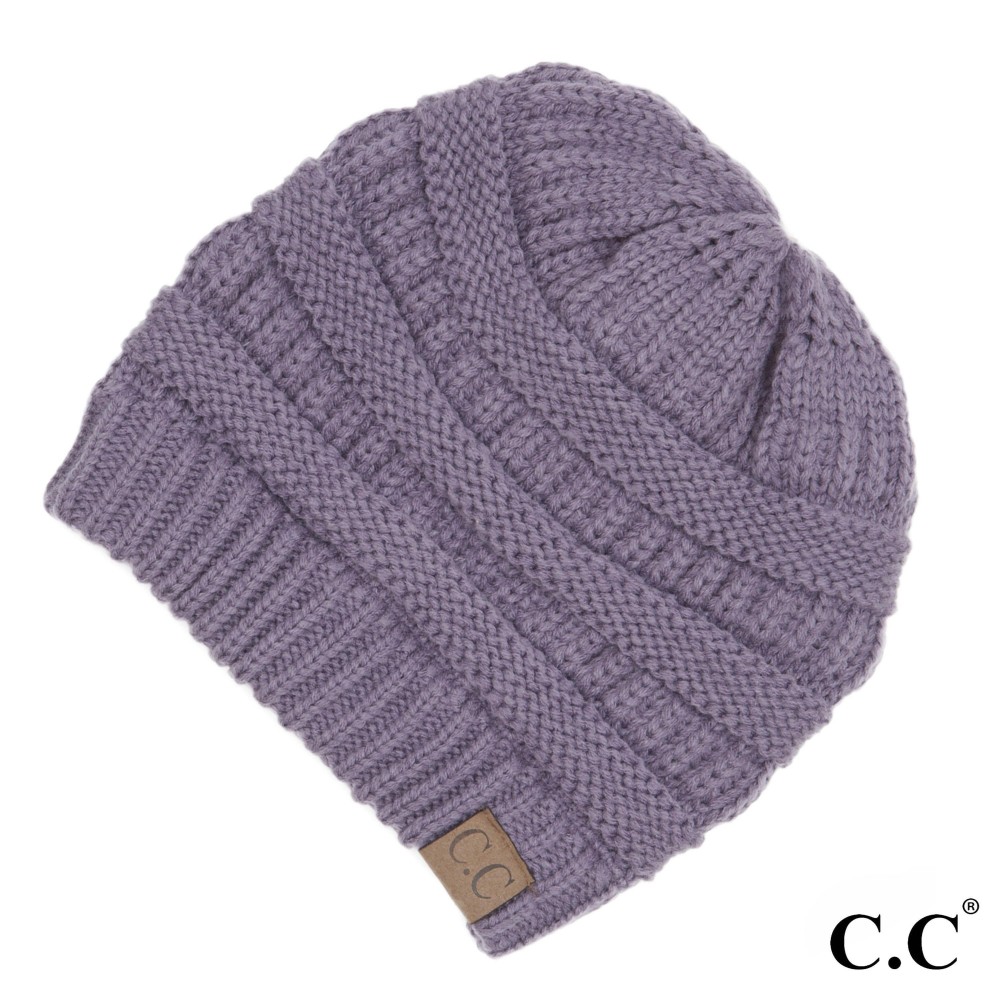 C.C Hat-20A Solid Ribbed Beanie "The Original" Beanie. - One Size - 100% Acrylic - Matches C.C YJ-847, HW-21, MB-20A, and G-20 view 2