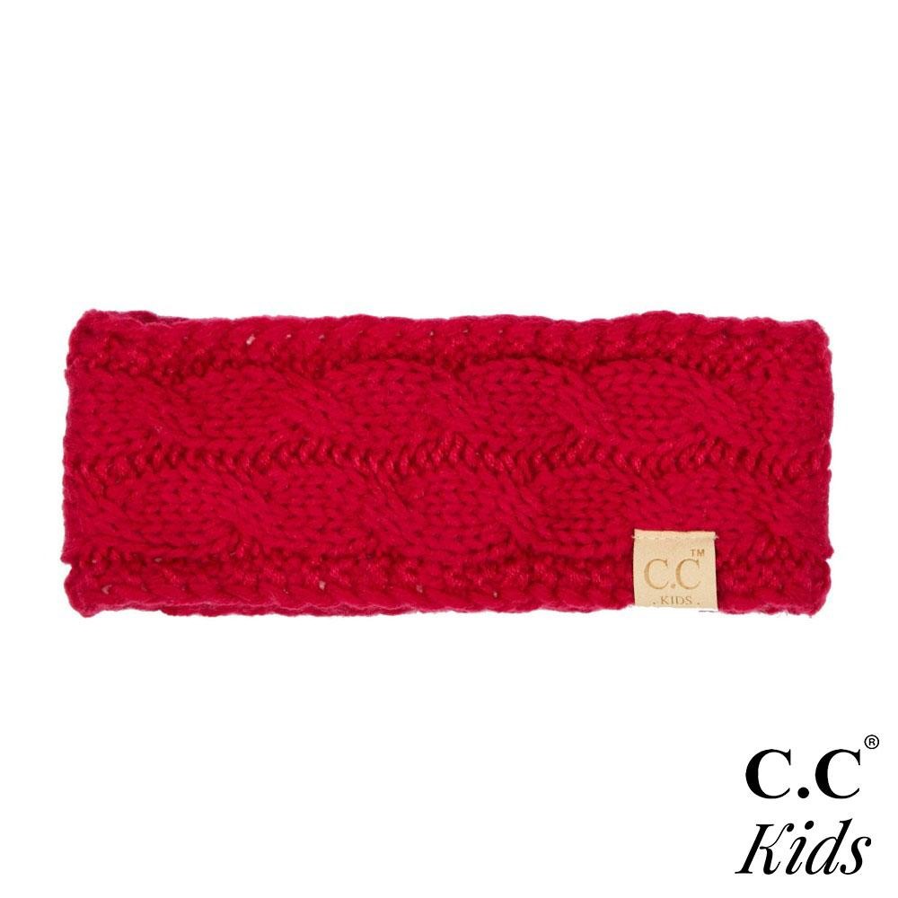 C.C HW-20-KIDS Kids Cable Knit Headwrap - One size fits most Kids - 100% Acrylic view 2