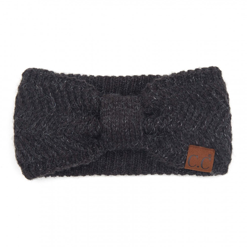 C.C HW-9000 Chevron Knit Pattern Head Wrap. - One size fits most - 85% Acrylic / 10% Nylon / 5% Polyester view 2