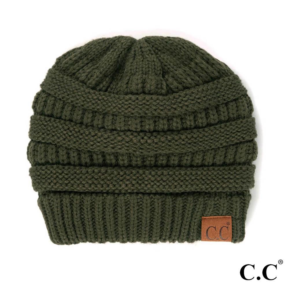 C.C Hat-20A Solid Ribbed Beanie "The Original" Beanie. - One Size - 100% Acrylic - Matches C.C YJ-847, HW-21, MB-20A, and G-20 view 2