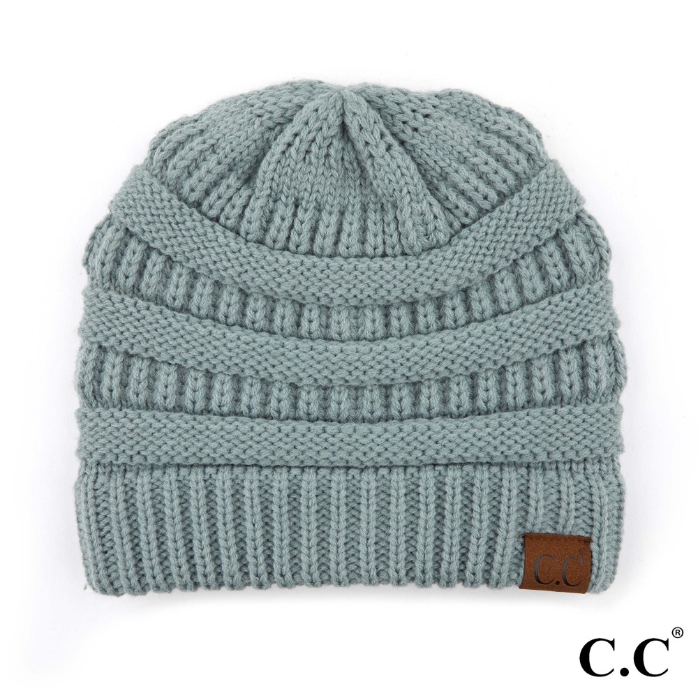 C.C Hat-20A Solid Ribbed Beanie "The Original" Beanie. - One Size - 100% Acrylic - Matches C.C YJ-847, HW-21, MB-20A, and G-20 view 2