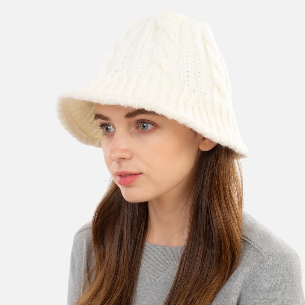 Women's Knit Bucket Hat - 100% Acrylic - One Size Fits Most view 4