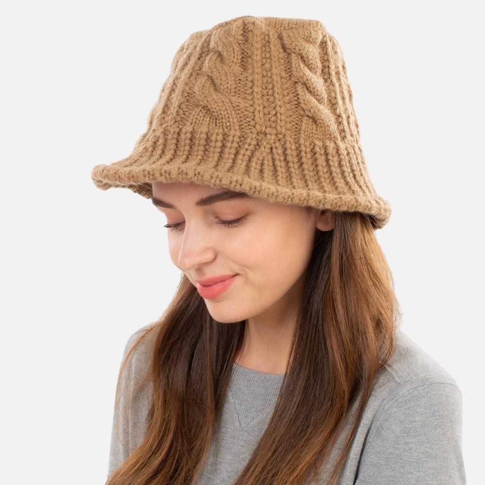 Women's Knit Bucket Hat - 100% Acrylic - One Size Fits Most view 4