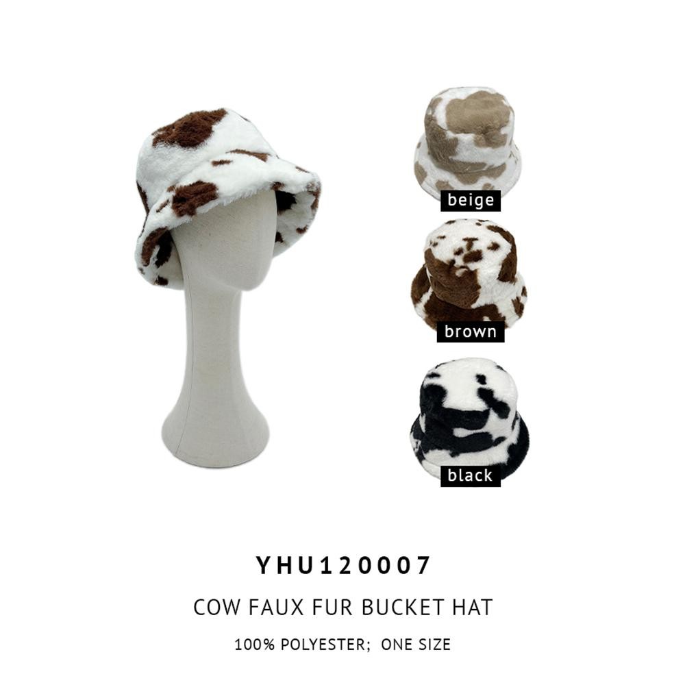 Do Everything In Love Animal Print Fur Bucket Hat. - One Size Fits Most - 100% Polyester view 4