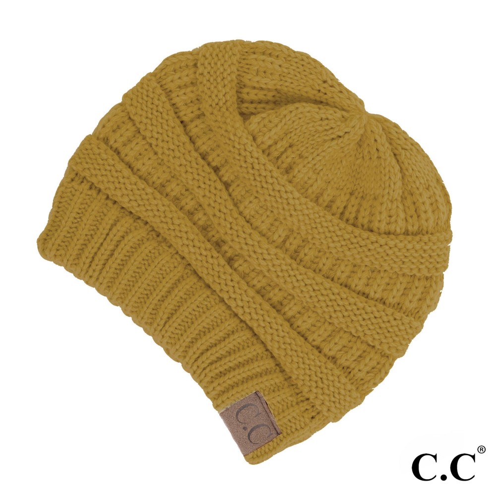 C.C Hat-20A Solid Ribbed Beanie "The Original" Beanie. - One Size - 100% Acrylic - Matches C.C YJ-847, HW-21, MB-20A, and G-20 view 2