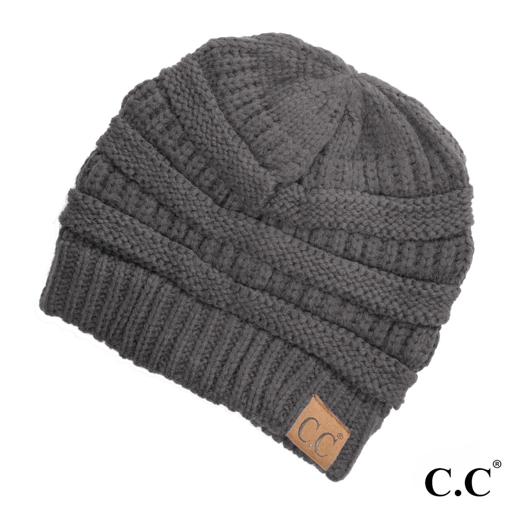 C.C Hat-20A Solid Ribbed Beanie "The Original" Beanie. - One Size - 100% Acrylic - Matches C.C YJ-847, HW-21, MB-20A, and G-20 view 2