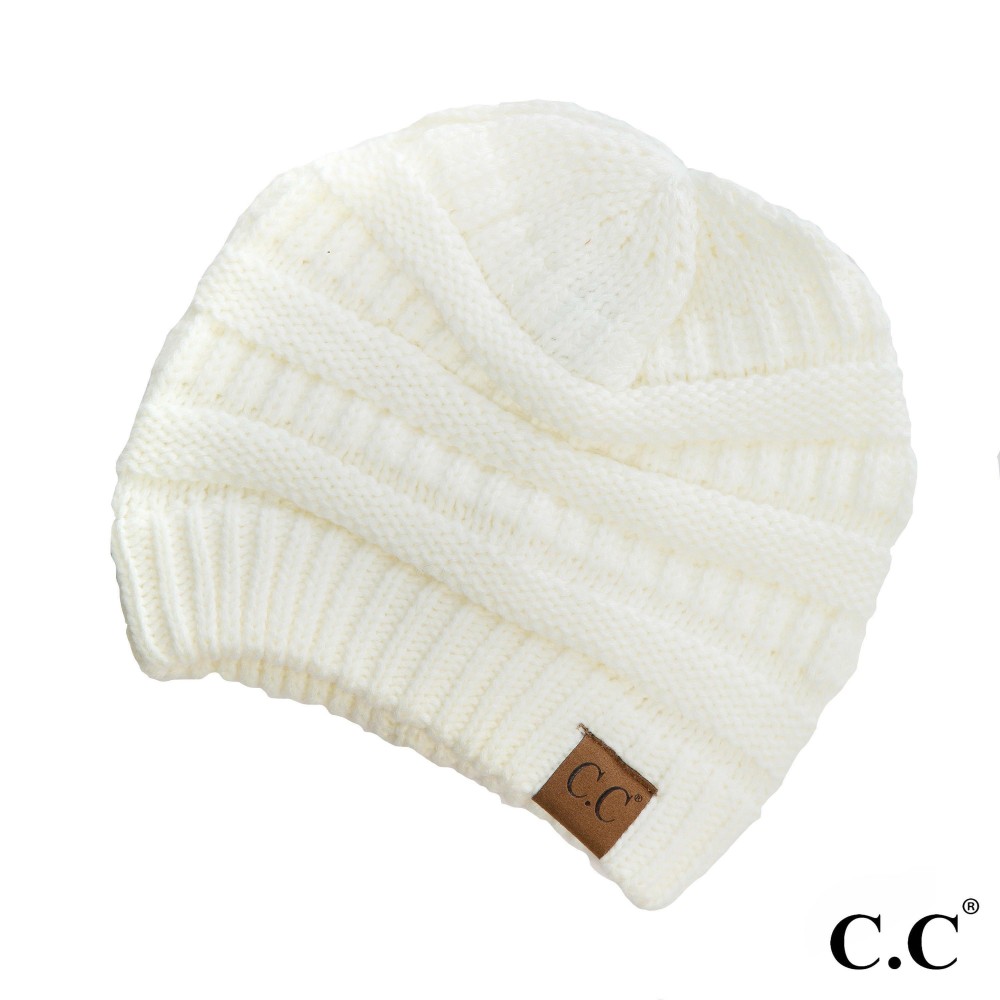 C.C Hat-20A Solid Ribbed Beanie "The Original" Beanie. - One Size - 100% Acrylic - Matches C.C YJ-847, HW-21, MB-20A, and G-20 view 2