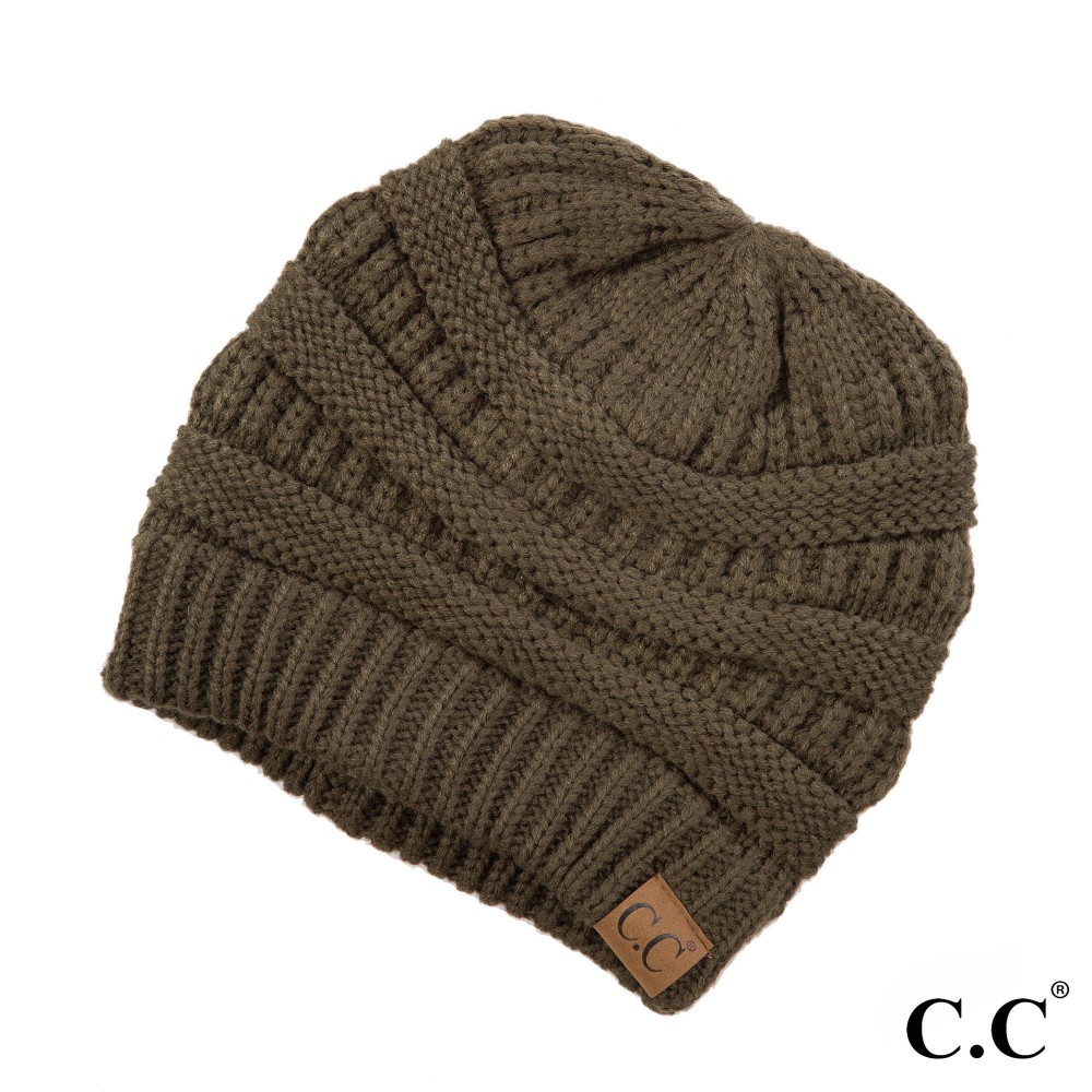 C.C Hat-20A Solid Ribbed Beanie "The Original" Beanie. - One Size - 100% Acrylic - Matches C.C YJ-847, HW-21, MB-20A, and G-20 view 2