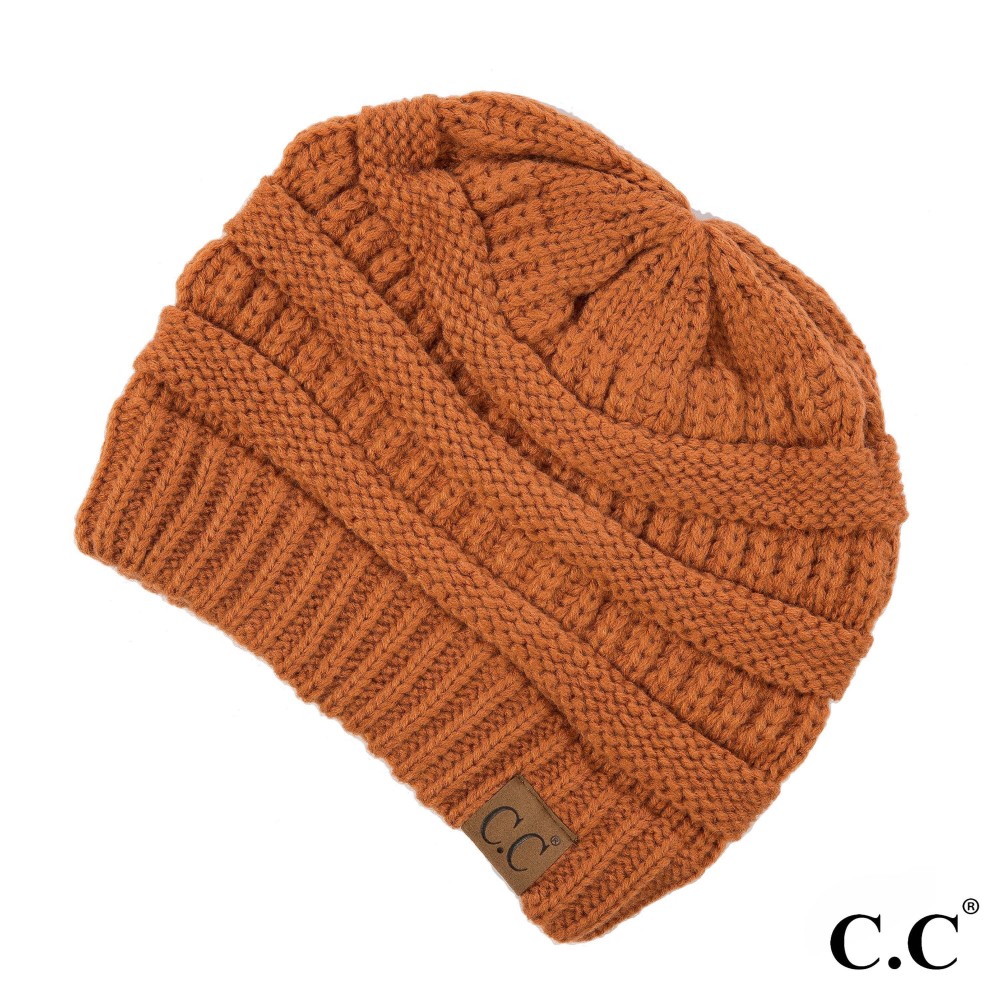 C.C Hat-20A Solid Ribbed Beanie "The Original" Beanie. - One Size - 100% Acrylic - Matches C.C YJ-847, HW-21, MB-20A, and G-20 view 2