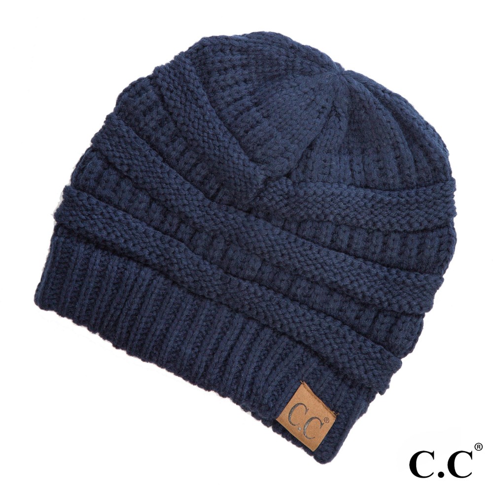 C.C Hat-20A Solid Ribbed Beanie "The Original" Beanie. - One Size - 100% Acrylic - Matches C.C YJ-847, HW-21, MB-20A, and G-20 view 2