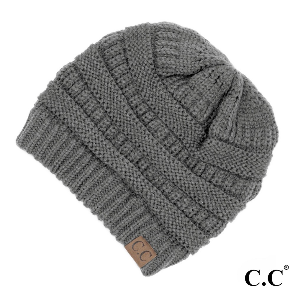 C.C Hat-20A Solid Ribbed Beanie "The Original" Beanie. - One Size - 100% Acrylic - Matches C.C YJ-847, HW-21, MB-20A, and G-20 view 2