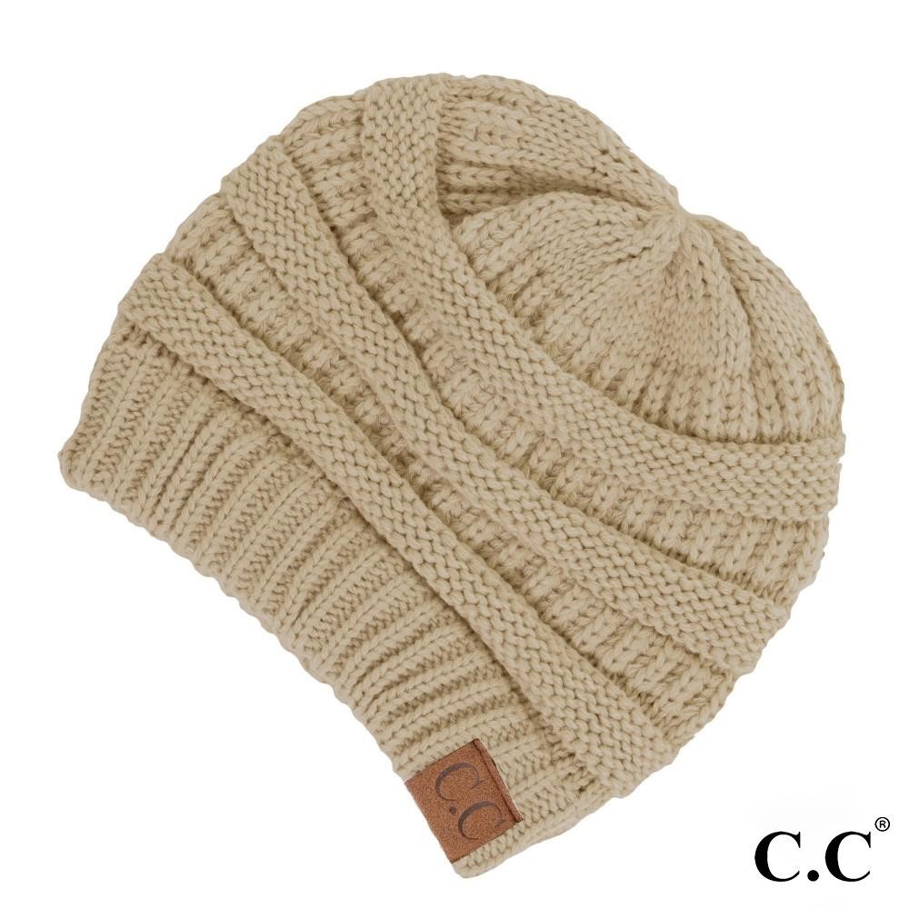 C.C Hat-20A Solid Ribbed Beanie "The Original" Beanie. - One Size - 100% Acrylic - Matches C.C YJ-847, HW-21, MB-20A, and G-20 view 2