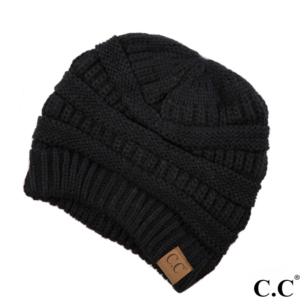 C.C Hat-20A Solid Ribbed Beanie "The Original" Beanie. - One Size - 100% Acrylic - Matches C.C YJ-847, HW-21, MB-20A, and G-20 view 2