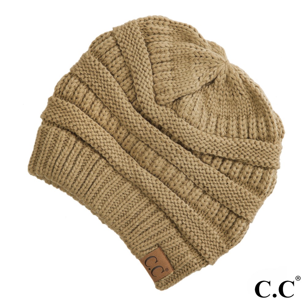 C.C Hat-20A Solid Ribbed Beanie "The Original" Beanie. - One Size - 100% Acrylic - Matches C.C YJ-847, HW-21, MB-20A, and G-20 view 2