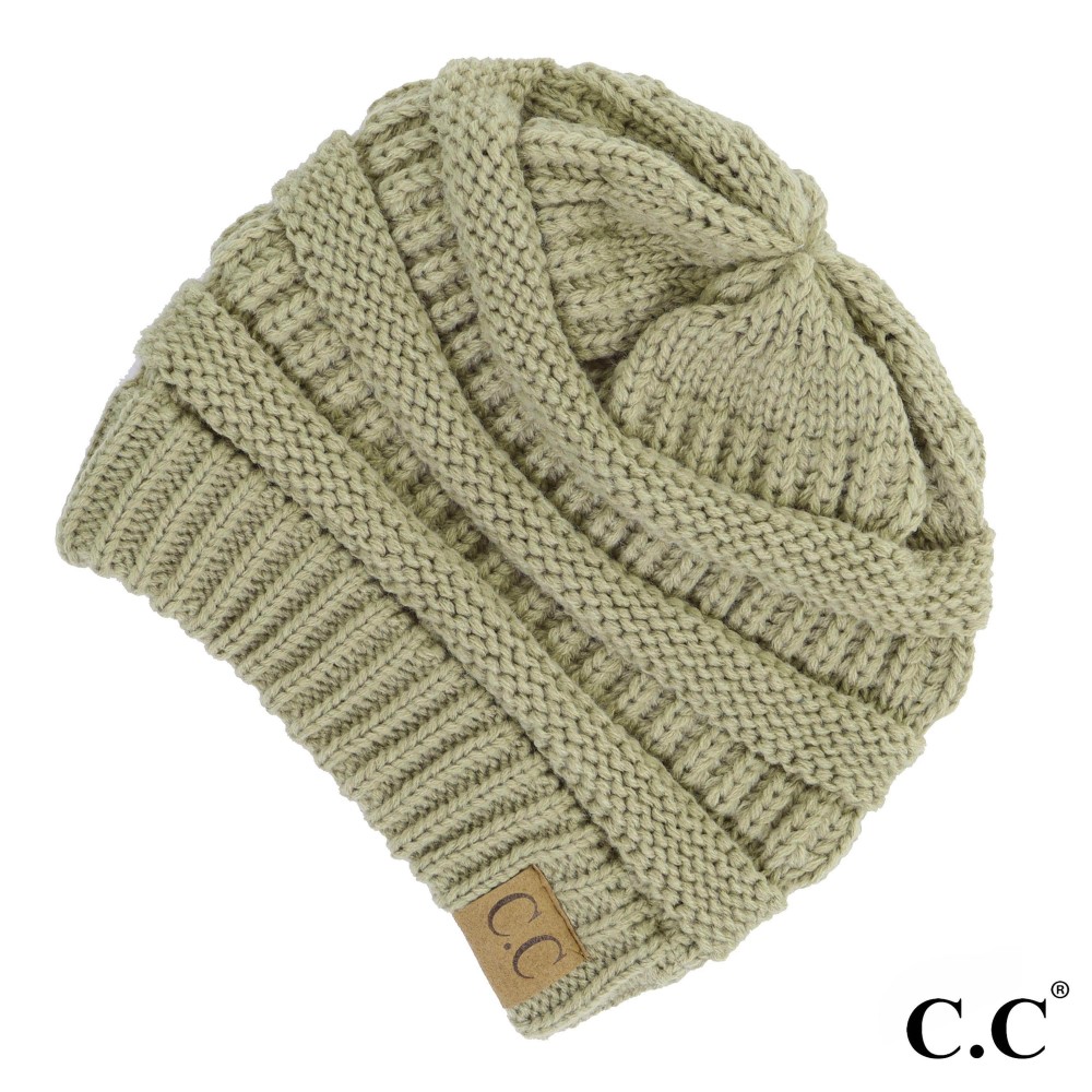 C.C Hat-20A Solid Ribbed Beanie "The Original" Beanie. - One Size - 100% Acrylic - Matches C.C YJ-847, HW-21, MB-20A, and G-20 view 2