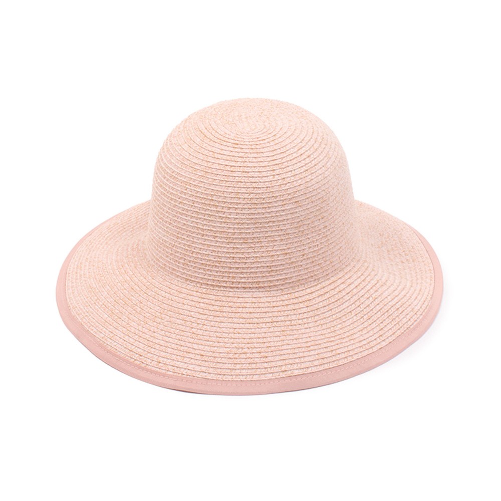 Sun Hat With Open Bow Back - One Size Fits Most - Velcro Back - Hat Brim Approximately 3.75" W - 100% Polyester view 2