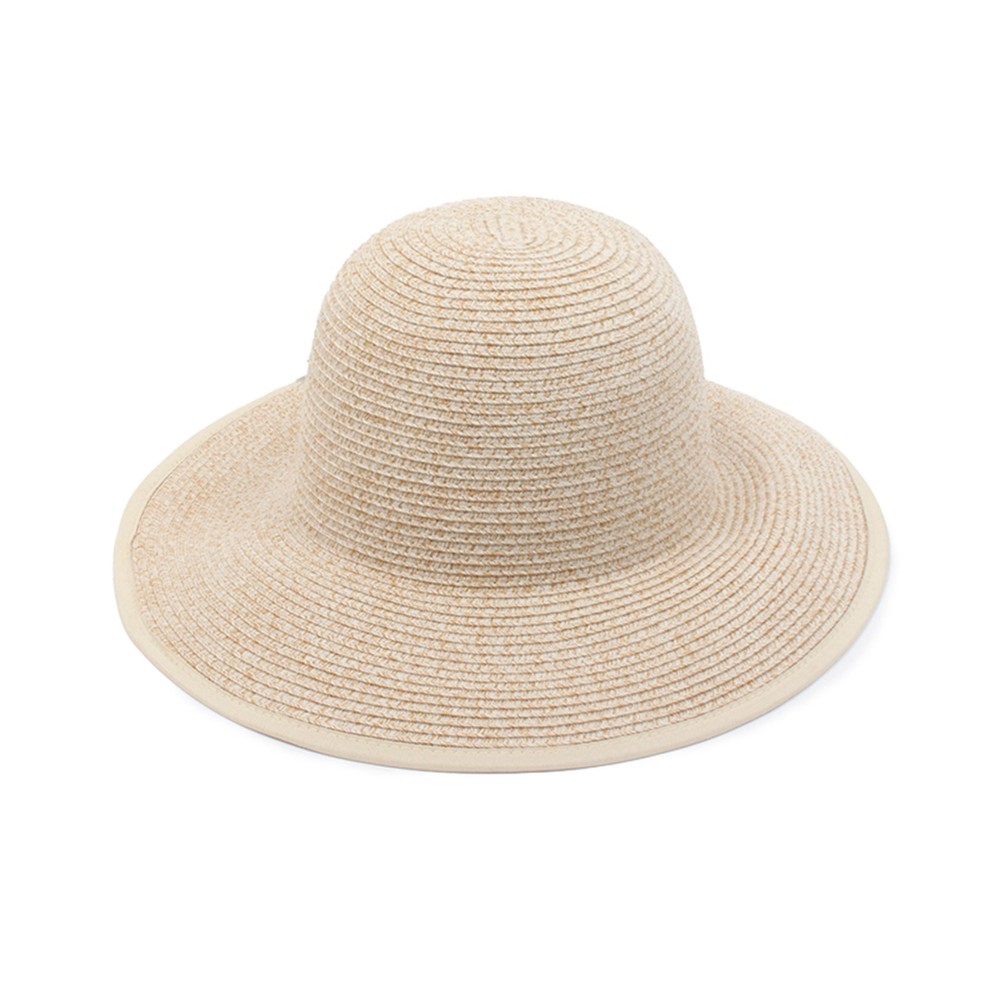Sun Hat With Open Bow Back - One Size Fits Most - Velcro Back - Hat Brim Approximately 3.75" W - 100% Polyester view 2