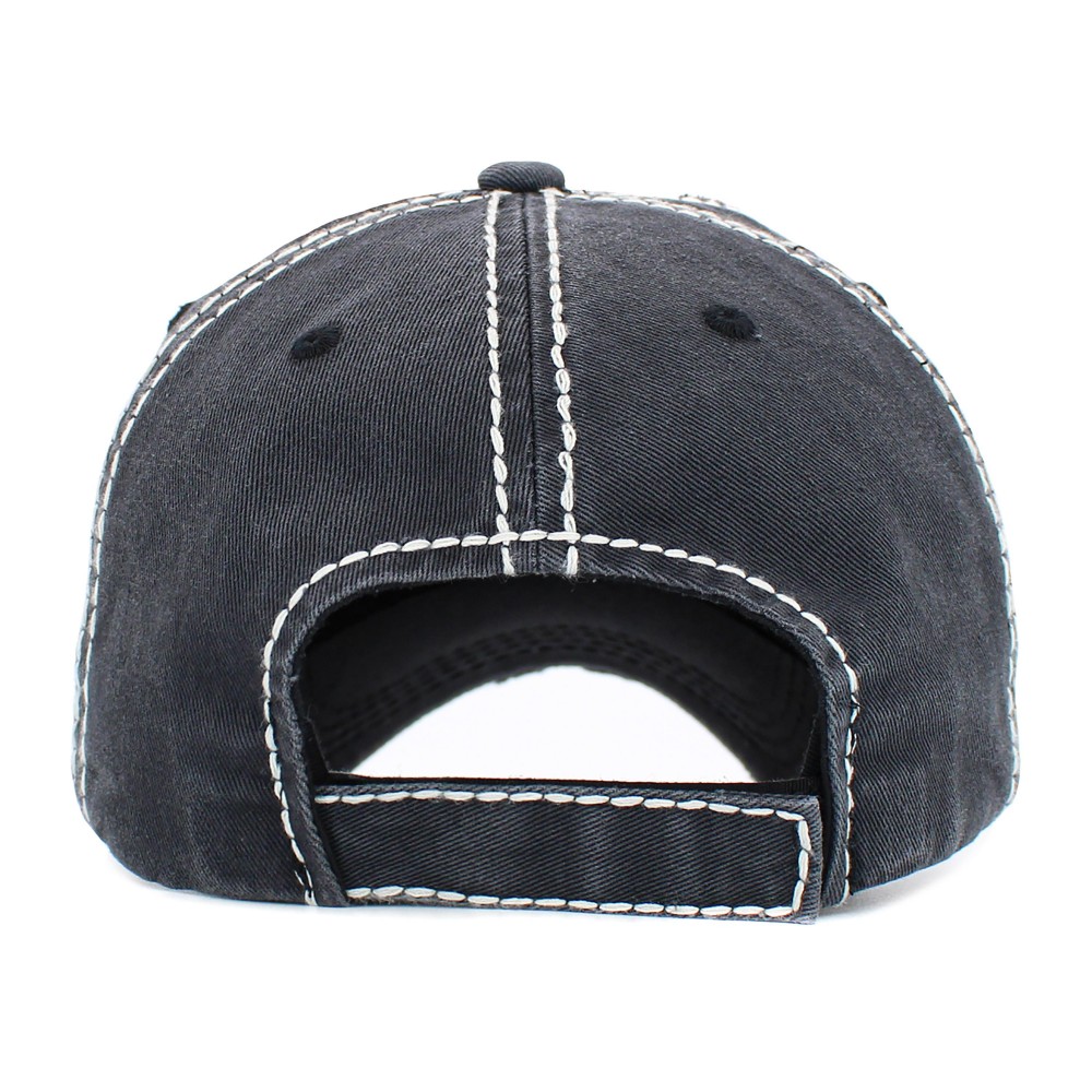 Vintage Distressed Happy Halloween Patch Baseball Cap. - One size fits most - Adjustable Velcro Closure - 100% Cotton view 4