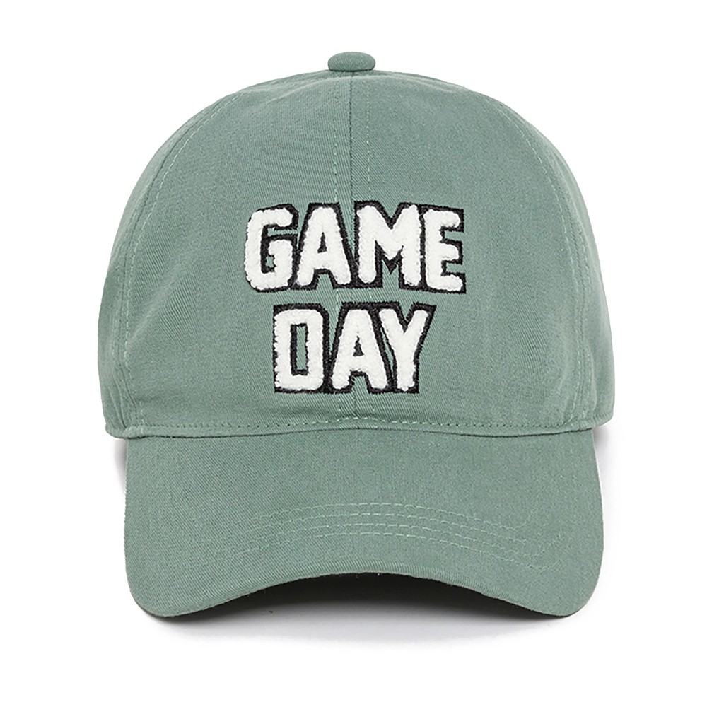 Chenille "Game Day" Baseball Cap - One Size Fits Most - Adjustable - 100% Cotton view 2