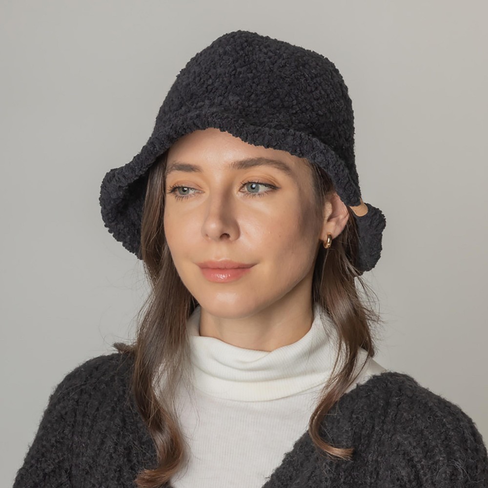 Do Everything In Love Teddy Bucket Hat - One Size Fits Most - 100% Polyester view 2
