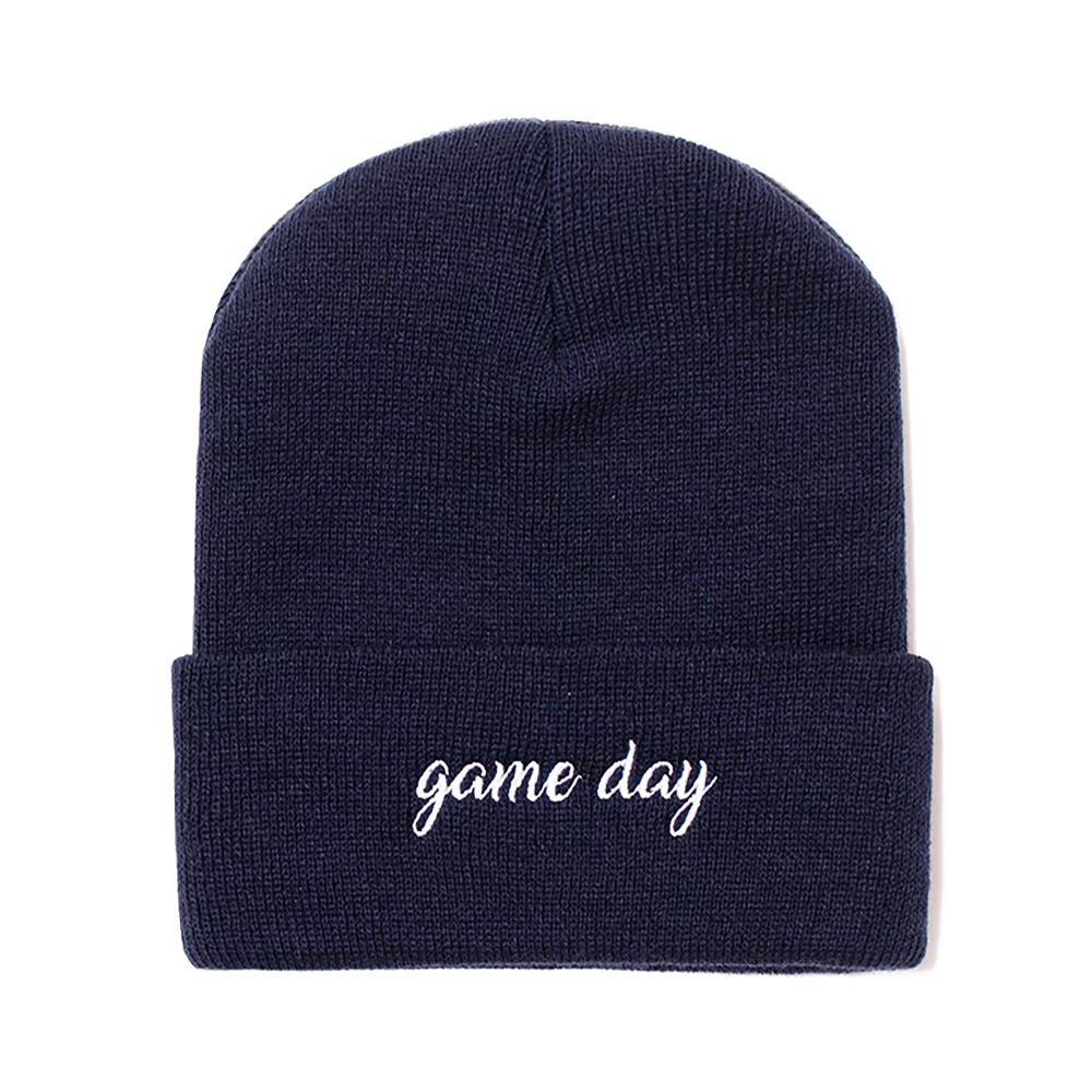 Game Day Embroidered Knit Beanie - One Size Fits Most - 100% Acrylic view 2