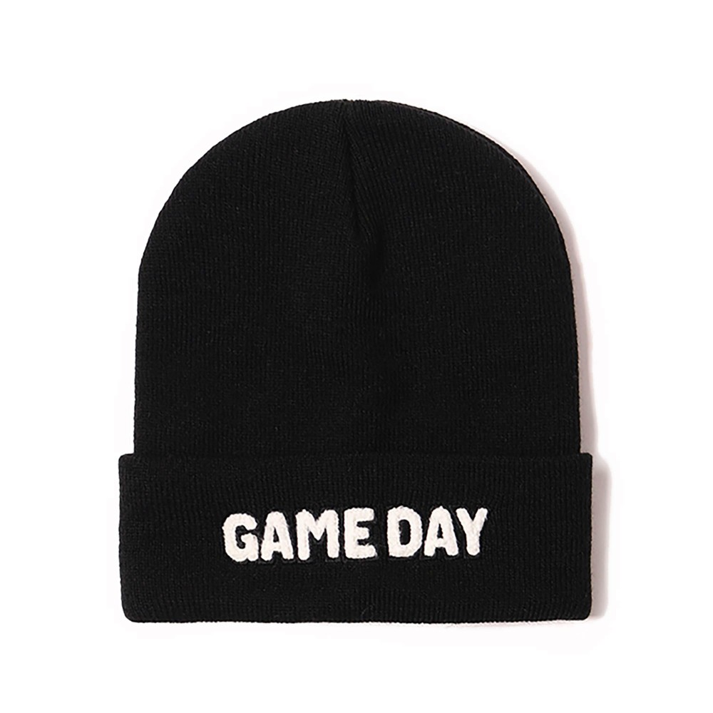 Game Day Chenille Patch Knit Beanie - One Size Fits Most - 100% Acrylic view 2