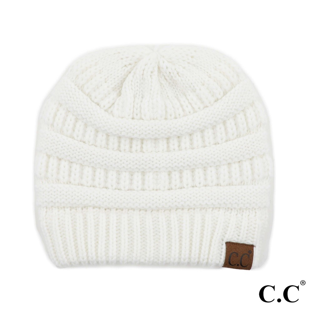 C.C Hat-20A Solid Ribbed Beanie "The Original" Beanie. - One Size - 100% Acrylic - Matches C.C YJ-847, HW-21, MB-20A, and G-20 view 2