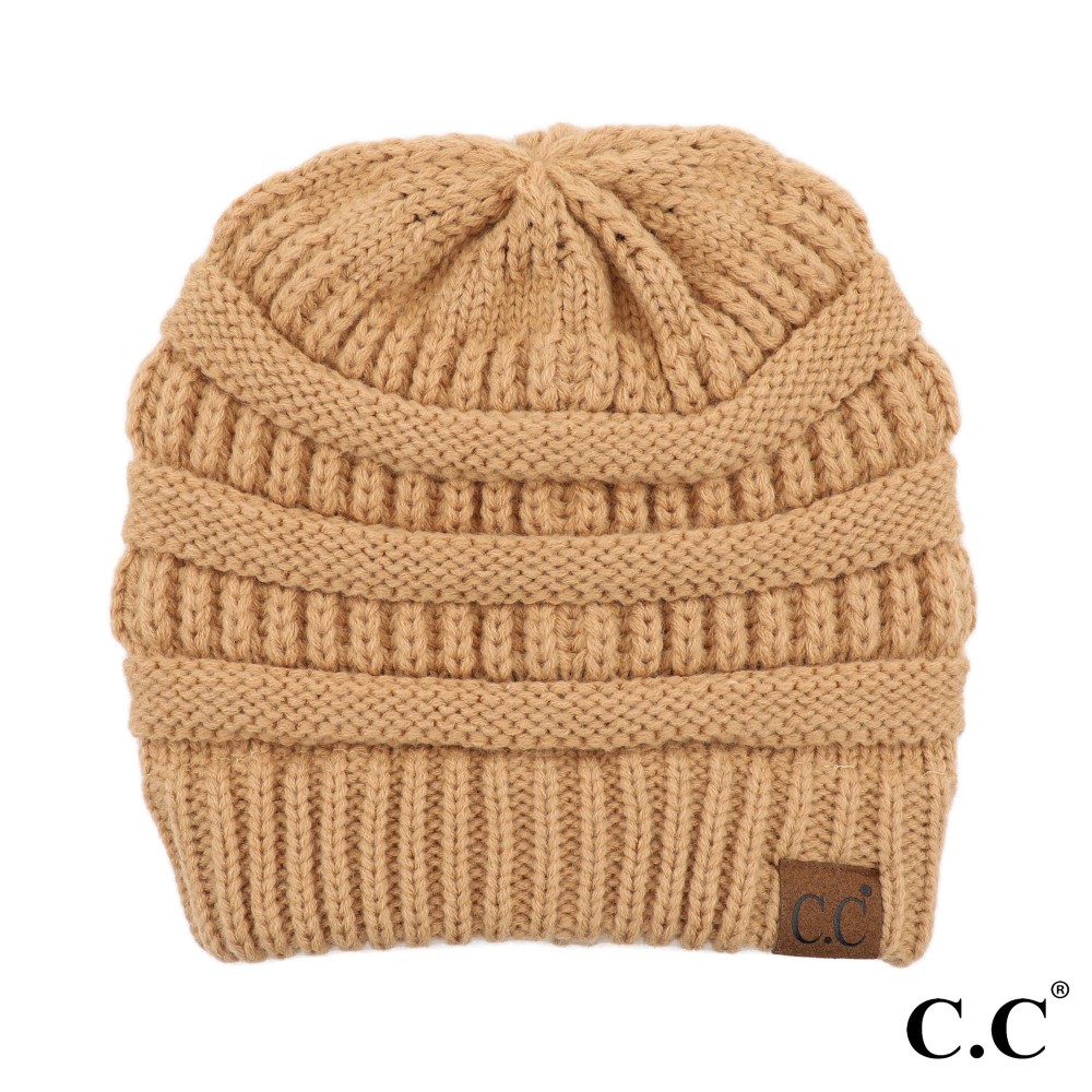 C.C Hat-20A Solid Ribbed Beanie "The Original" Beanie. - One Size - 100% Acrylic - Matches C.C YJ-847, HW-21, MB-20A, and G-20 view 2