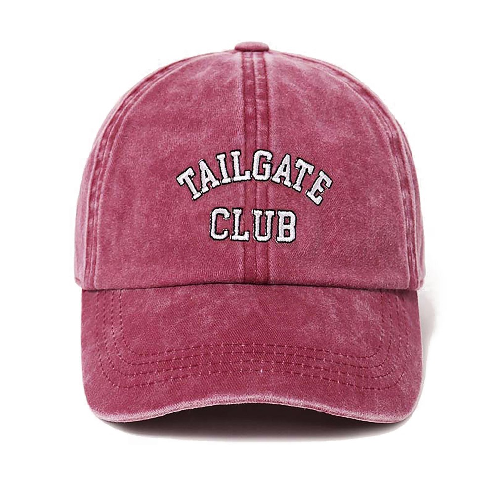 Tailgate Club Baseball Cap - One Size Fits Most - Buckle Adjustable - 100% Cotton view 2