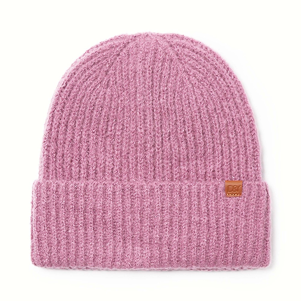 Solid Color Knit Beanie. - One Size Fits Most - 60% Acrylic / 35% Nylon / 5% Elastic view 2
