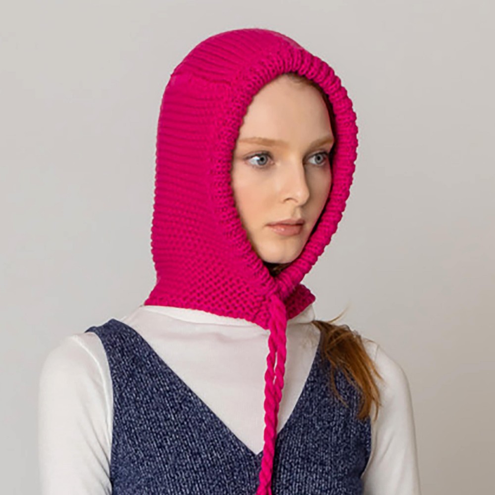 Do Everything In Love Knit Detachable Hood With Tassels - One Size Fits Most - 100% Acrylic view 4