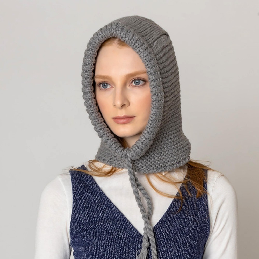 Do Everything In Love Knit Detachable Hood With Tassels - One Size Fits Most - 100% Acrylic view 4