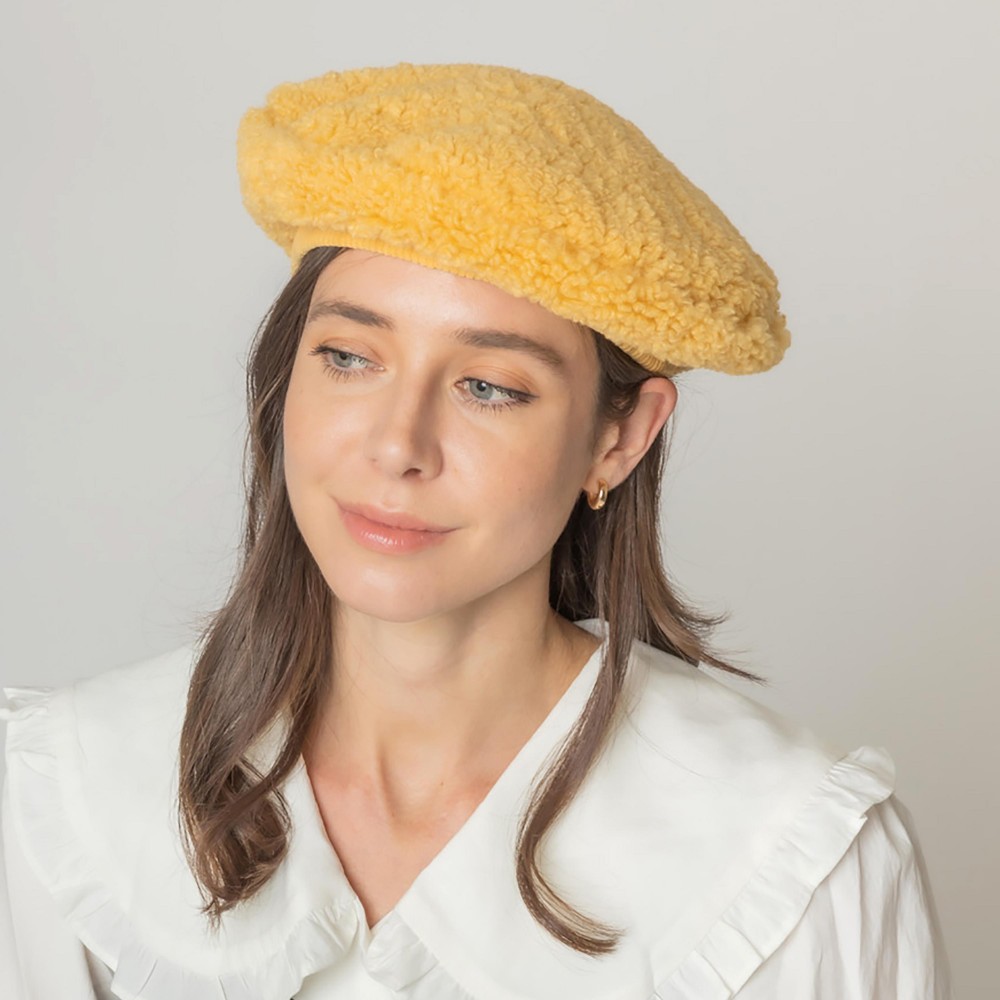 Do Everything In Love Sherpa Beret - One Size Fits Most - Lined Beret - 100% Polyester view 2