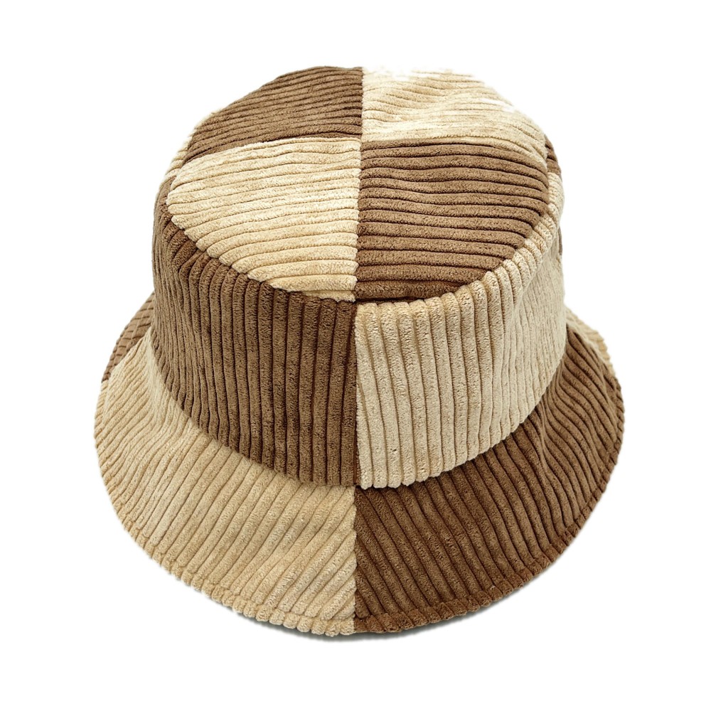 Do Everything In Love Two Tone Corduroy Bucket Hat - One Size Fits Most - Lined Hat With Adjustable Drawstring view 4